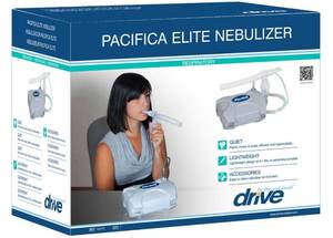 lot 14 image: NEW In Box Drive Medical Pacifica Elite Respiratory Compact Nebulizer  Portable, Quiet & Powerful Compressor Neb with Fast Treatment.