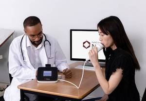 lot 68 image: MSRP $4,500 NIOX VERO FeNO Breath Analyzer Measure nitric oxide in breath to detect airway inflammation. Quick and accurate testing helps diagnose & monitor respiratory conditions. Great Working Condition