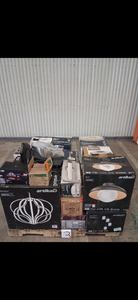 HUGE LOT of Lighting, Ceiling Fans, Recessed Lights Misc Hampton Bay, Hunter, Progress Lighting, Plumbing, Kitchen & Bathroom Faucets, Showers, Valves and much MORE - For Parts - Sells GREAT on eBay!!