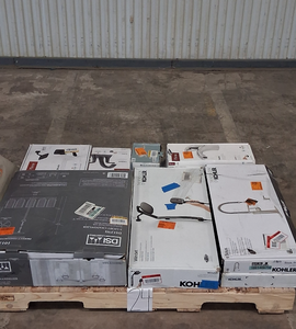 lot 24 image: HUGE LOT of Lighting, Ceiling Fans, Recessed Lights Misc Hampton Bay, Hunter, Progress Lighting, Plumbing, Kitchen & Bathroom Faucets, Showers, Valves and much MORE - For Parts - Sells GREAT on eBay
