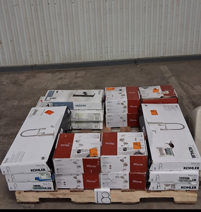 lot 18 image: HUGE LOT of Lighting, Ceiling Fans, Recessed Lights Misc Hampton Bay, Hunter, Progress Lighting, Plumbing, Kitchen & Bathroom Faucets, Showers, Valves and much MORE - For Parts - Sells GREAT on eBay