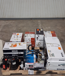 lot 19 image: HUGE LOT of Lighting, Ceiling Fans, Recessed Lights Misc Hampton Bay, Hunter, Progress Lighting, Plumbing, Kitchen & Bathroom Faucets, Showers, Valves and much MORE - For Parts - Sells GREAT on eBay