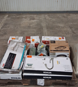 lot 22 image: HUGE LOT of Lighting, Ceiling Fans, Recessed Lights Misc Hampton Bay, Hunter, Progress Lighting, Plumbing, Kitchen & Bathroom Faucets, Showers, Valves and much MORE - For Parts - Sells GREAT on eBay