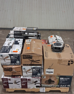 lot 7 image: HUGE LOT of Lighting, Ceiling Fans, Recessed Lights Misc Hampton Bay, Hunter, Progress Lighting, Plumbing, Kitchen & Bathroom Faucets, Showers, Valves and much MORE - For Parts - Sells GREAT on eBay