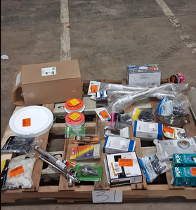 lot 31 image: HUGE LOT of Lighting, Ceiling Fans, Recessed Lights Misc Hampton Bay, Hunter, Progress Lighting, Plumbing, Kitchen & Bathroom Faucets, Showers, Valves and much MORE - For Parts - Sells GREAT on eBay