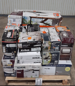 lot 11 image: HUGE LOT of Lighting, Ceiling Fans, Recessed Lights Misc Hampton Bay, Hunter, Progress Lighting, Plumbing, Kitchen & Bathroom Faucets, Showers, Valves and much MORE - For Parts - Sells GREAT on eBay