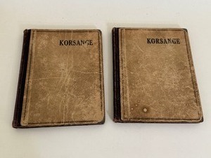 lot 39 image: Lot of (2) Korsange NorwegianDanish Choir Books