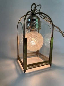 lot 51 image: Vintage Harmony House Lantern Pendant Ceiling Fixture