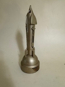 lot 63 image: Mechanical Satellite Bank from 1950s