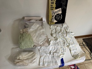 lot 64 image: Vintage Baby Clothes