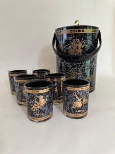 Vintage COMPLETE Astrology Zodiac Glasses Set
