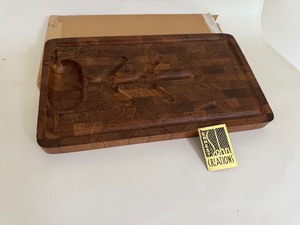 lot 97 image: Danish Modern Reversible Roast Butcher BlockCutting Board