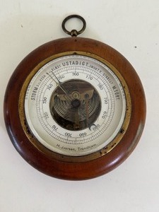 lot 104 image: 1960s Vintage Otto Kroner Weather Station Barometer