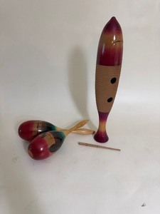 lot 135 image: Maracas & Latin Percussion Fish Style Guiro