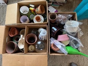lot 143 image: Large Lot of Planters