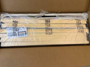 lot 10 image: Full Sized Upholstered Platform Bed Frame - Beige
