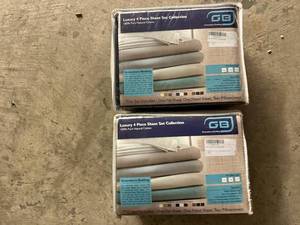 lot 26 image: 2 Luxury 4pc Sheet Set Collections - King