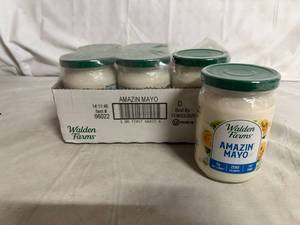 lot 102 image: 6 Jars of Walden Farms Amazin Mayo