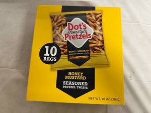 lot 106 image: 10 Bags of Dots Pretzels - Honey Mustard