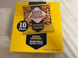 lot 108 image: 10 Bags of Dots Pretzels - Honey Mustard
