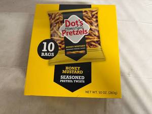 lot 109 image: 10 Bags of Dots Pretzels - Honey Mustard