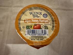 lot 133 image: 100 Portion Cups of Kens Dijon Honey Mustard