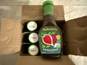 lot 138 image: 6 Bottles of Annies Fig Balsamic Vinagrette