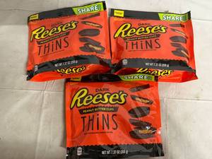 lot 144 image: 3 Bags of Dark Reeses Thins