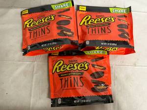 lot 146 image: 3 Bags of Dark Reeses Thins