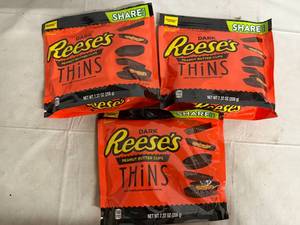 lot 148 image: 3 Bags of Dark Reeses Thins