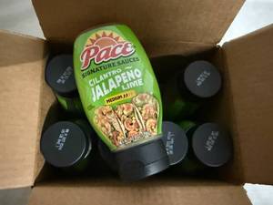 lot 168 image: 8 Bottles of Pace Cilantro Lime Jalepeno Sauce