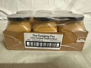 lot 185 image: 6 Jars of The Foraging Fox Smoked Jalepeno Mayo