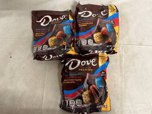 lot 222 image: 3 Bags of Dove Variety Chocolate