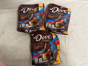 lot 223 image: 3 Bags of Dove Variety Chocolate