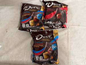 lot 227 image: 3 Bags of Dove Variety Chocolate