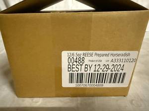 lot 129 image: 12 Bottles of Reese Horseradish