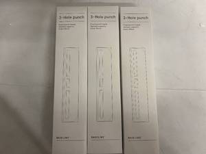 lot 313 image: 3 Baseline 3-Hole Punchers