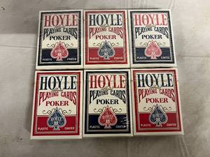 lot 394 image: 6 Packs of Hoyle Official Playing Cards - Nevada Finish