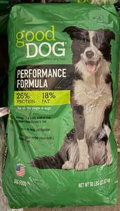 50lbs Good Dog Performance Formula Dog Food