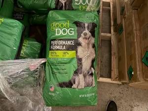 lot 3 image: 50lbs Good Dog Performance Formula Dog Food