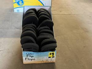 lot 25 image: Box of Ladies Flip Flops