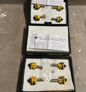 lot 34 image: 2x Cope & Stick Router Bits for FramePanel Door Making