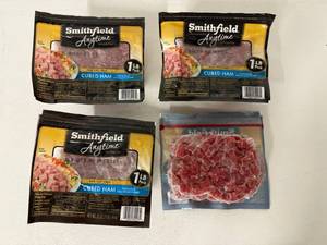 lot 61 image: L. 4x 1lb Cubed Ham-Smithfield Anytime Favorites
