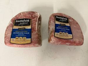 lot 67 image: E. lbs Smithfield Sliced Boneless Ham-Maple Flavored