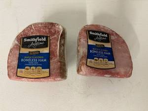 lot 70 image: E. 4.55lbs Smithfield Sliced Boneless Ham-Maple Flavored