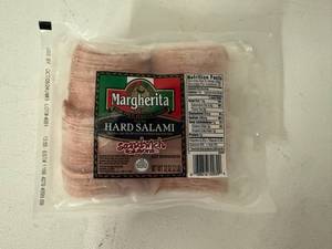 lot 80 image: F. 2lbs Margherita Hard Salami-Sandwich Size