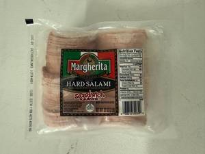lot 83 image: F. 2lbs Margherita Hard Salami-Sandwich Size