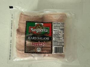 lot 84 image: F. 2lbs Margherita Hard Salami-Sandwich Size