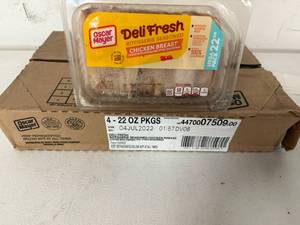 lot 86 image: F. 4x 22oz Oscar Mayer Rotisserie Seasoned Chicken Breast Lunch Meat