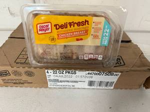 lot 87 image: F. 4x 22oz Oscar Mayer Rotisserie Seasoned Chicken Breast Lunch Meat